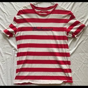 Pacsun Striped Budweiser Tee